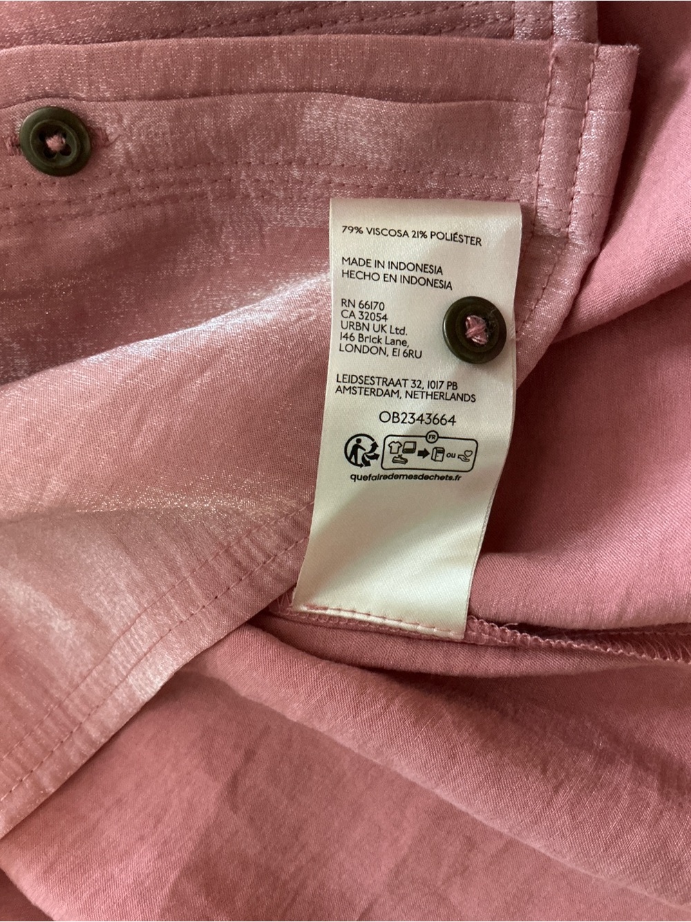 Beautiful dusty rose colored blouse  Pilcro ( anthropology) sz S - Picture 8 of 11